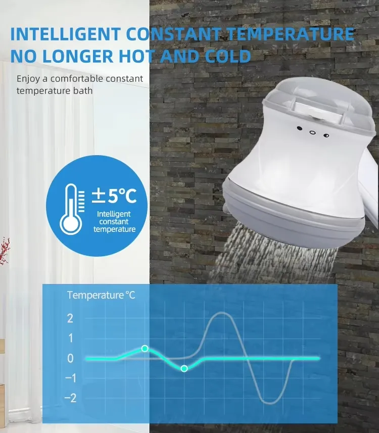 New Design Instant Water Heater Electric Shower Head for Shower