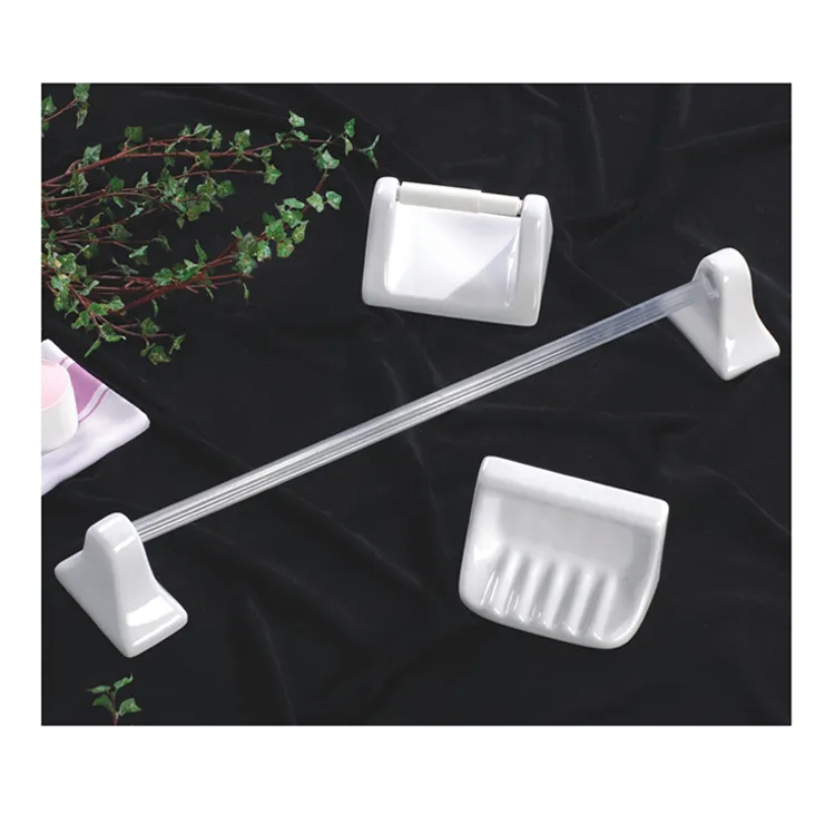 Modern Design Wall Mounted Ceramic 6 PCS Bathroom Accessories Sets Good Detail Bathroom Sanitary Bath Accessory