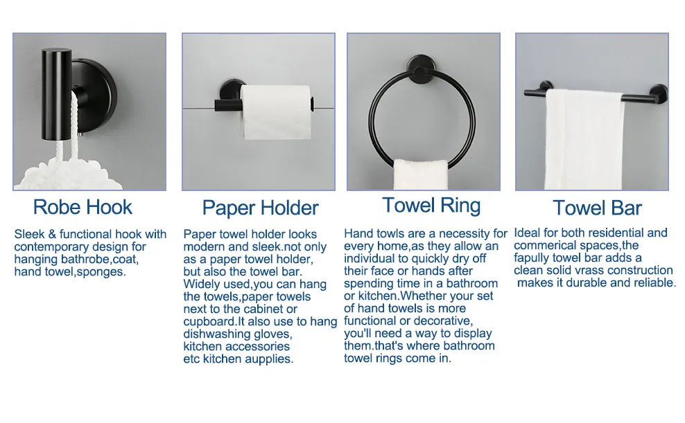 Factory 4-Piece Bath Hardware Satin Nickel Towel Bar Bathroom Accessory Set