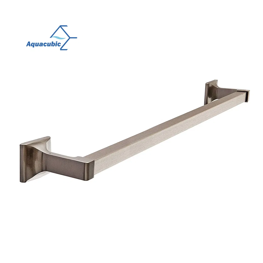 Factory 4-Piece Bath Hardware Satin Nickel Towel Bar Bathroom Accessory Set