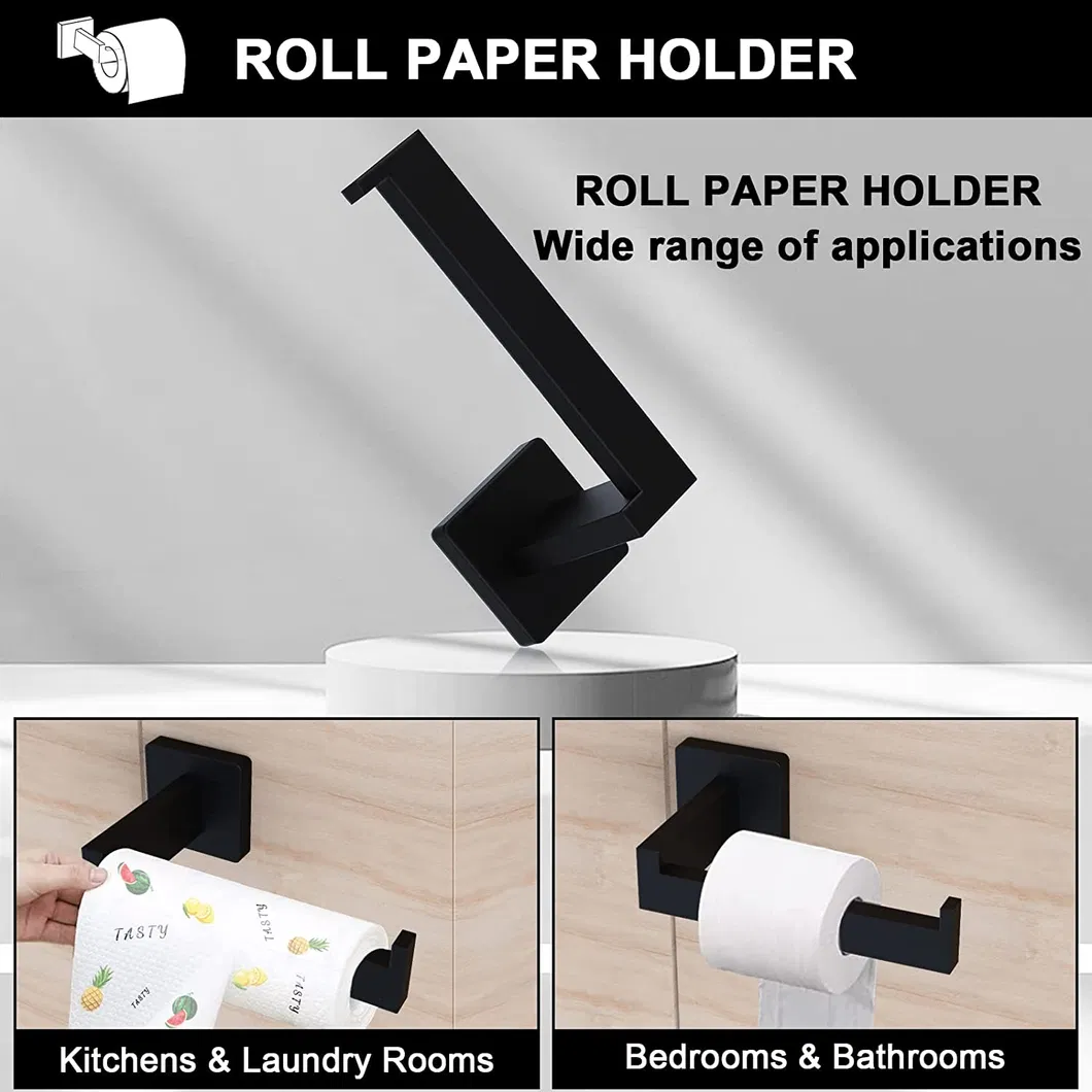 Retro Gold Luxurious 5 Pieces Steel 304 Bath Towel Bar Bathroom Hardware Accessories