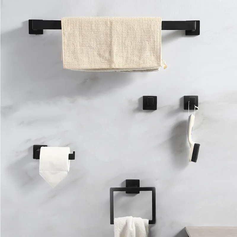 Retro Gold Luxurious 5 Pieces Steel 304 Bath Towel Bar Bathroom Hardware Accessories