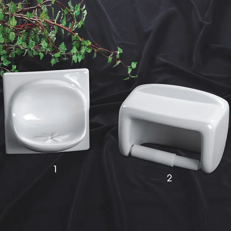 New Style Durable Best Quality Ceramic Soap Dish and Holder 6PCS Bathroom Accessori Bath Accessory