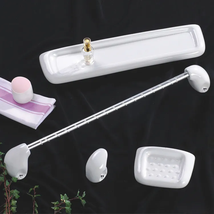 New Style Durable Best Quality Ceramic Soap Dish and Holder 6PCS Bathroom Accessori Bath Accessory
