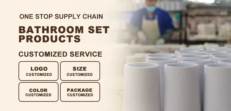 Black Polyresin Bathroom Accessory/Bath Set/Bath Collection