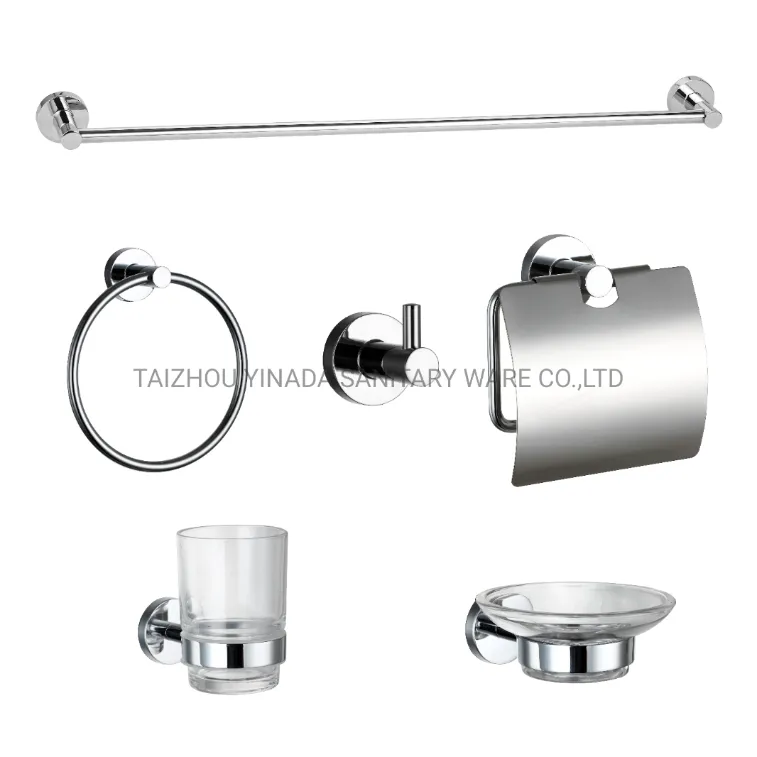 Hot Sale Zinc Toilet Bath Accessories Sets, Home Decoration Bathroom Fittings Set Nc50010