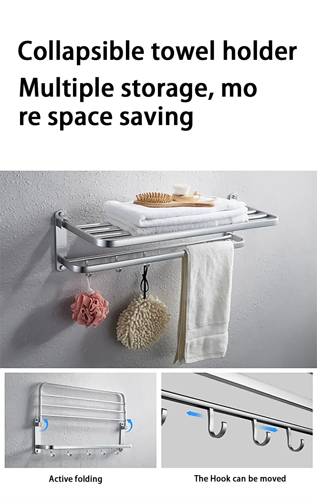 Washroom Restroom Bath Toilet Hotel Bathroom Accessories Golden Stainless Steel