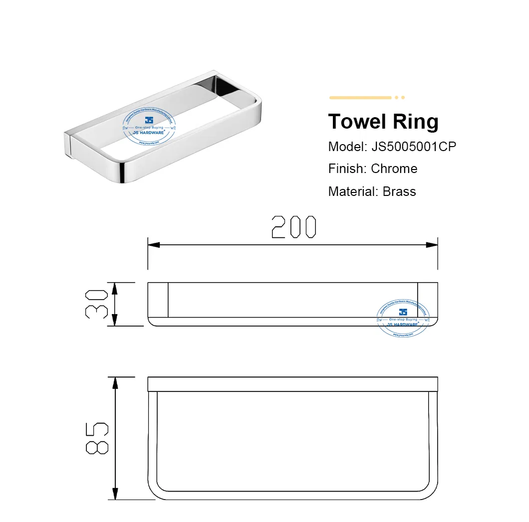 Manufacturer Chrome Towel Rack Bath Hardware Sets Brass Bathroom Fitting Accessory