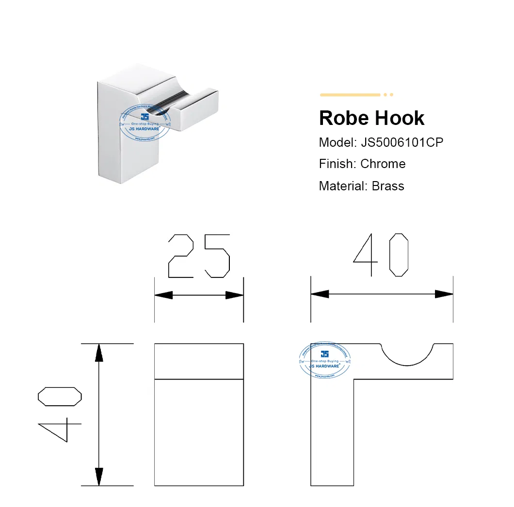 Manufacturer Chrome Towel Rack Bath Hardware Sets Brass Bathroom Fitting Accessory
