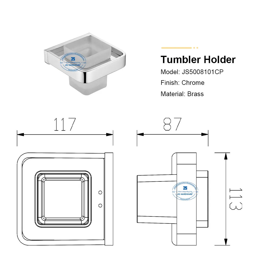 Manufacturer Chrome Towel Rack Bath Hardware Sets Brass Bathroom Fitting Accessory