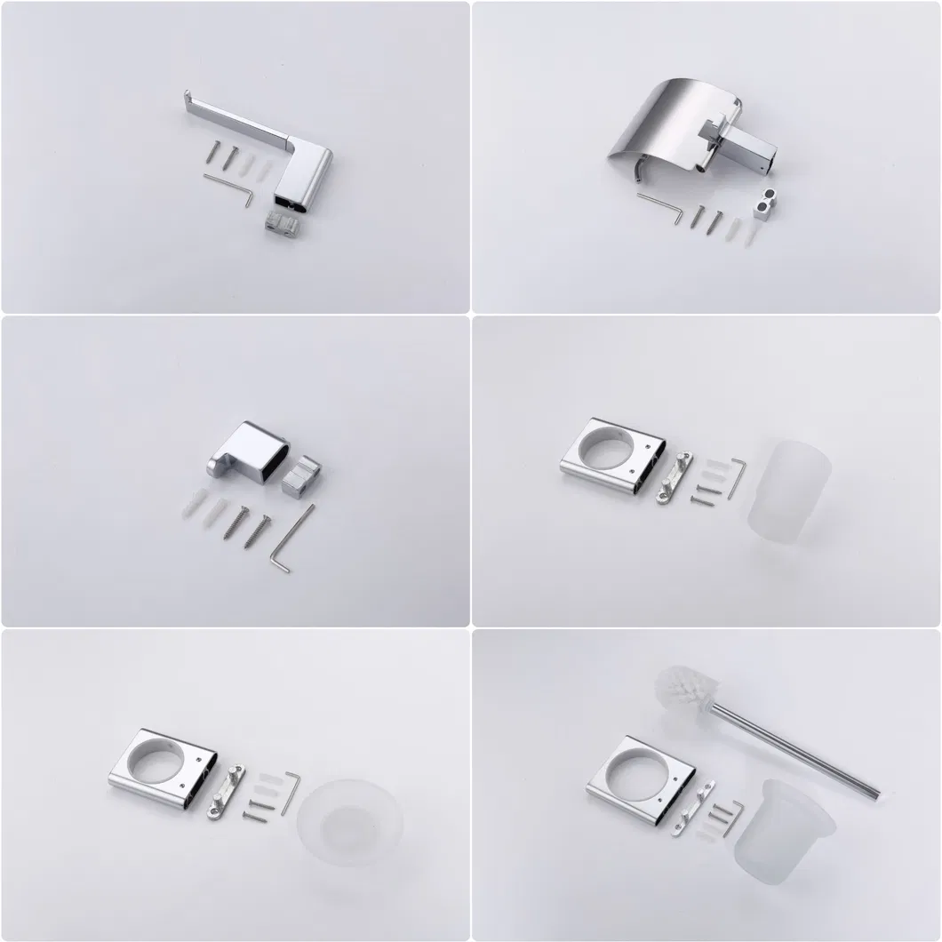 Stainless Steel Bathroom Hardware Bath Shower Set Accessories Towel Rack Paper Holde Hooks