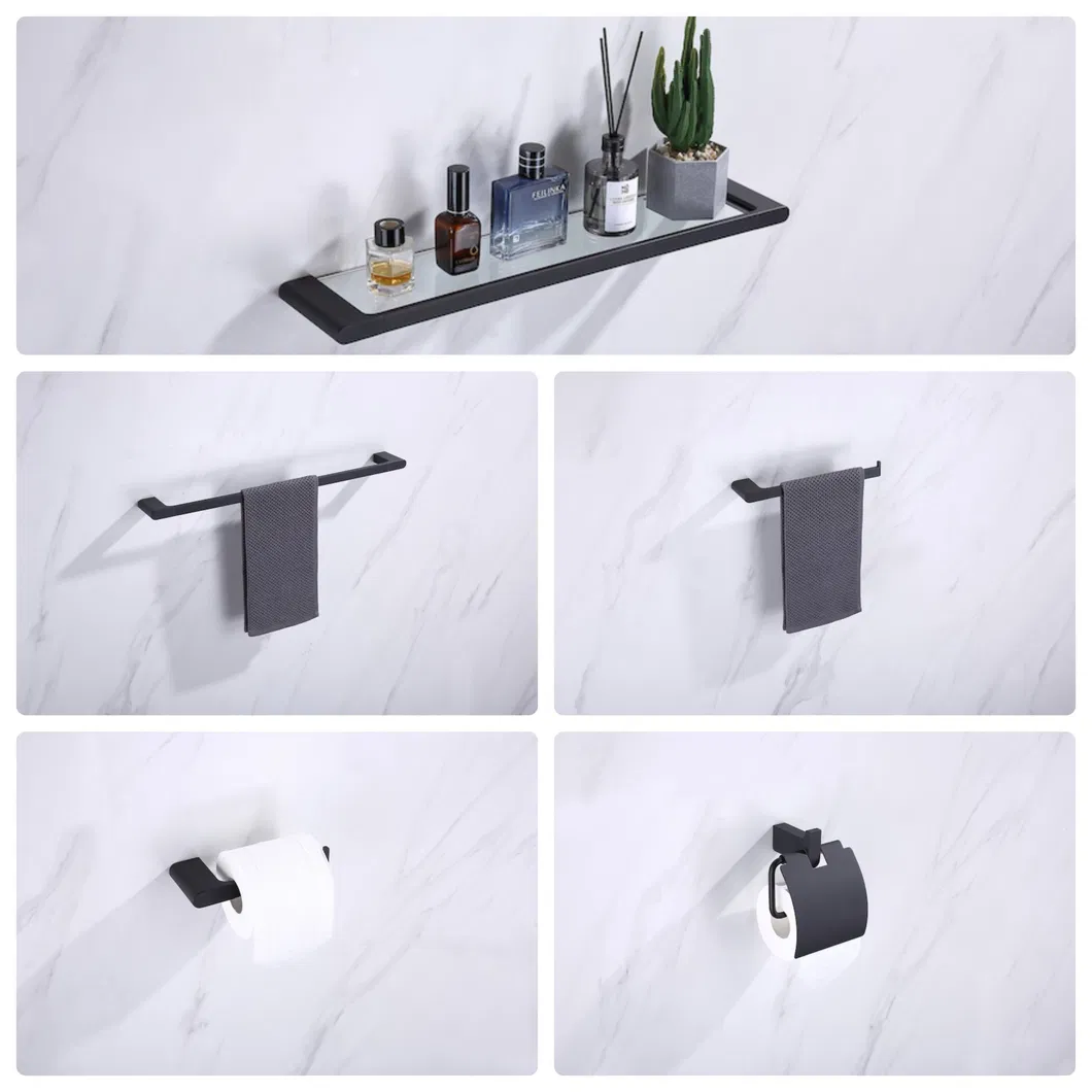 Stainless Steel Bathroom Hardware Bath Shower Set Accessories Towel Rack Paper Holde Hooks