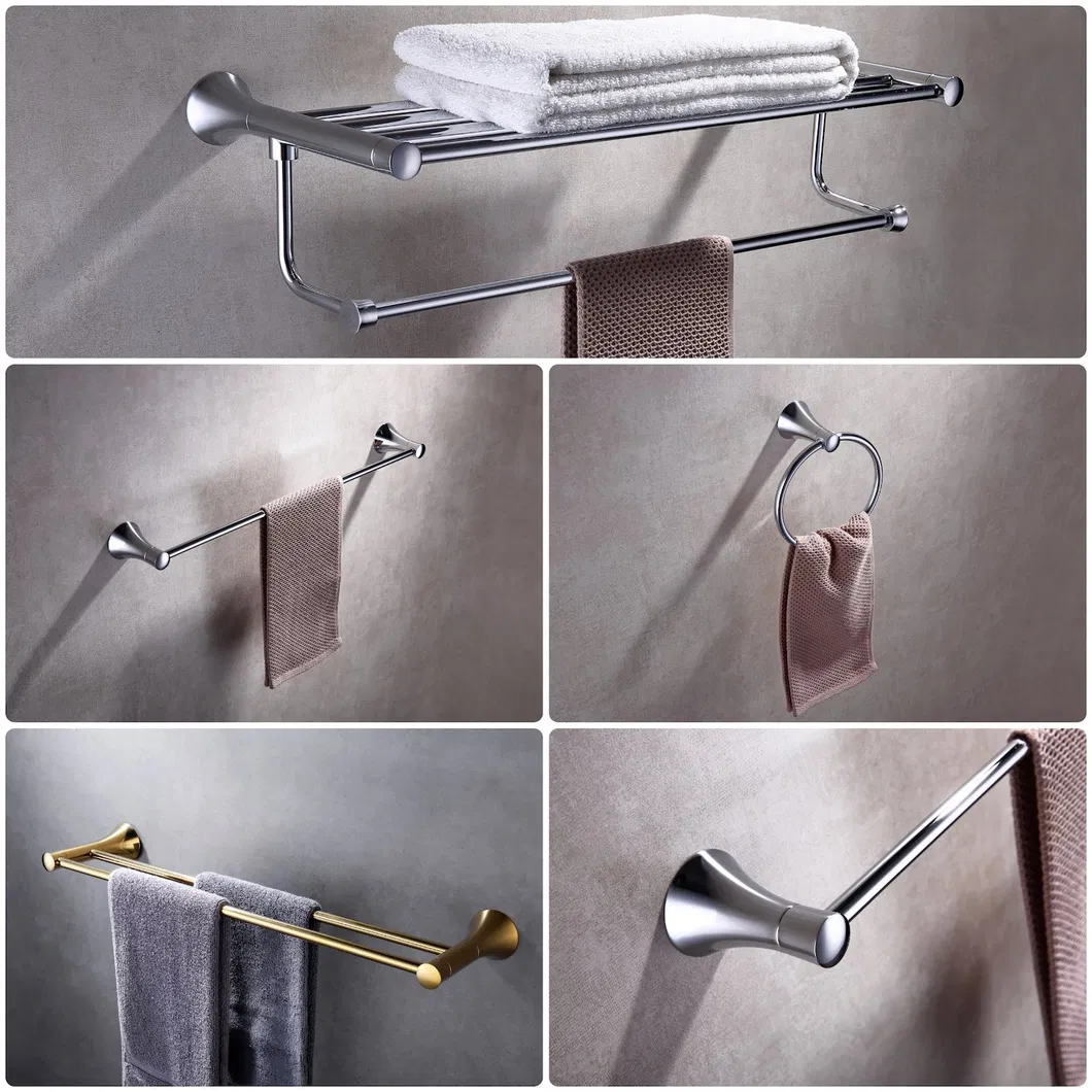 Stainless Steel Bathroom Hardware Bath Shower Set Accessories Towel Rack Paper Holde Hooks