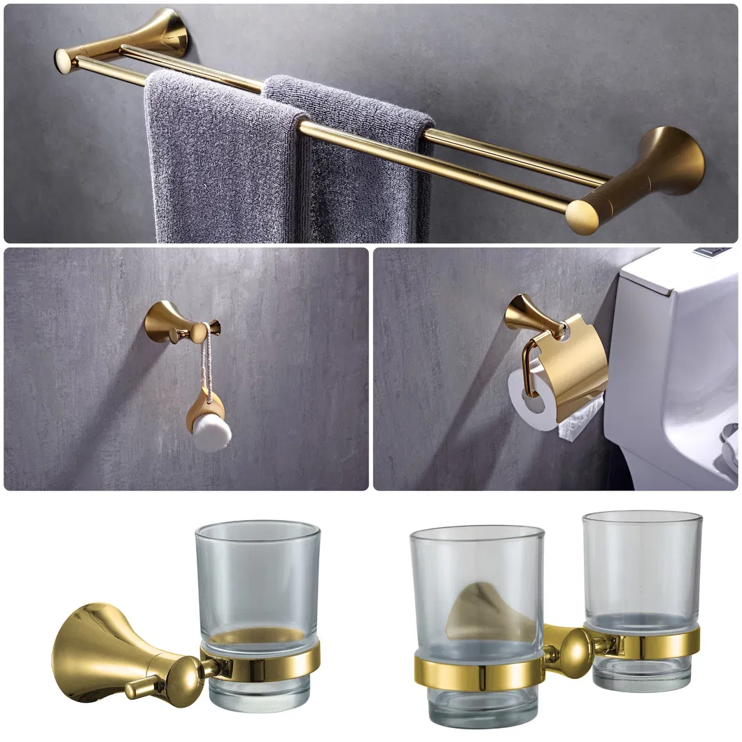 Stainless Steel Bathroom Hardware Bath Shower Set Accessories Towel Rack Paper Holde Hooks