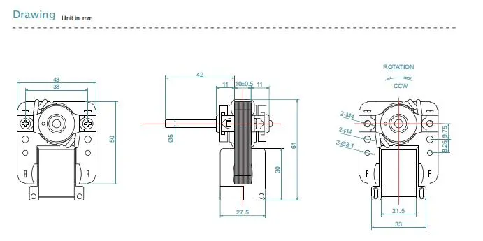 AC Electric Motor for Rotisserie