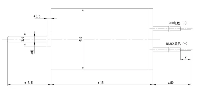 10mm DC Brushes Coreless Mini Spindle Motor for Hair Dryer