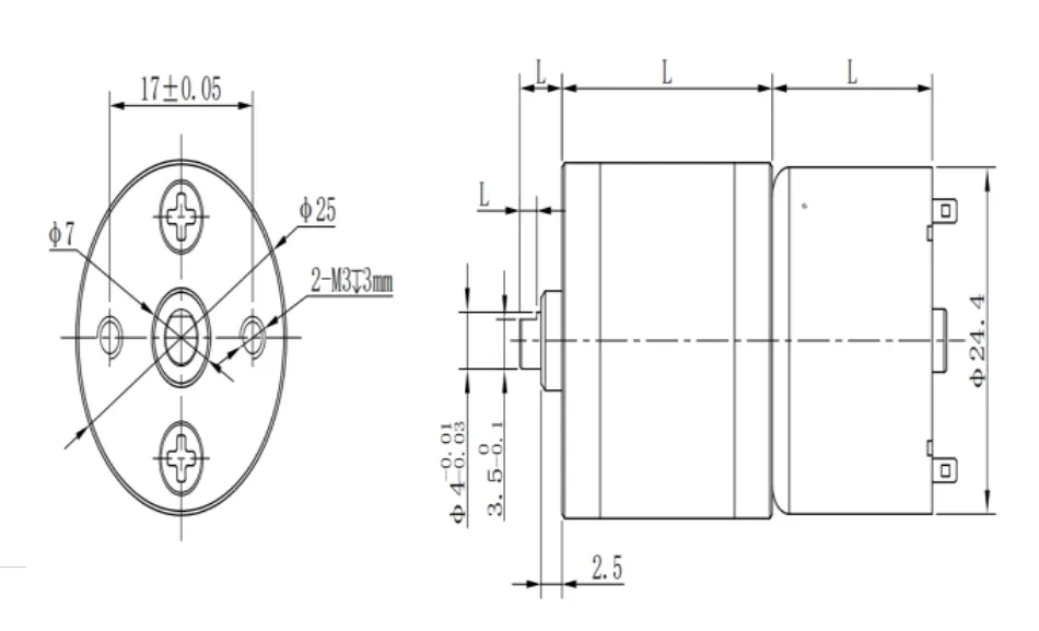 Powerful Low Speed Brushed Small DC Motor with Gear Mini Geared DC Motor for Cosmetic Instruments