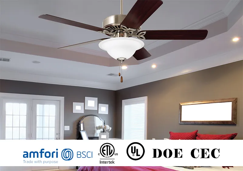 52inch Modern LED Ceiling Fans Remote Control Retractable Blades with Silent Motor for Living Room Restaurant