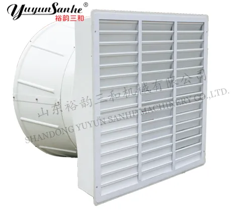Yuyun Sanhe Djf (p) Series FRP Fiberglass Cone Ventilation Exhaust Fan Stainless Steel Blade for Poultry Farm Pig Swine Chicken House