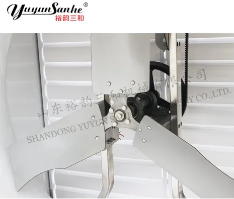 Yuyun Sanhe Djf (p) Series FRP Fiberglass Cone Ventilation Exhaust Fan Stainless Steel Blade for Poultry Farm Pig Swine Chicken House