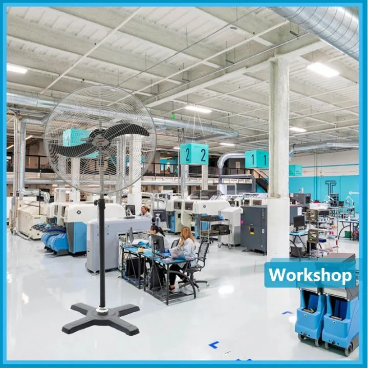 Basic Customization 20&quot; Industrial Stand Fan 3 Blades with CB / CE Certificate