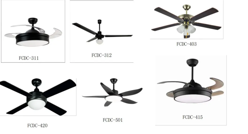 LED Ceiling Fan 5 Blades OEM Color with Remote