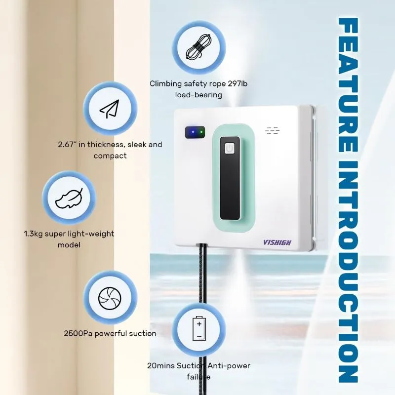 Commercial Window Cleaning Robot - Heavy-Duty High-Rise Building Cleaner