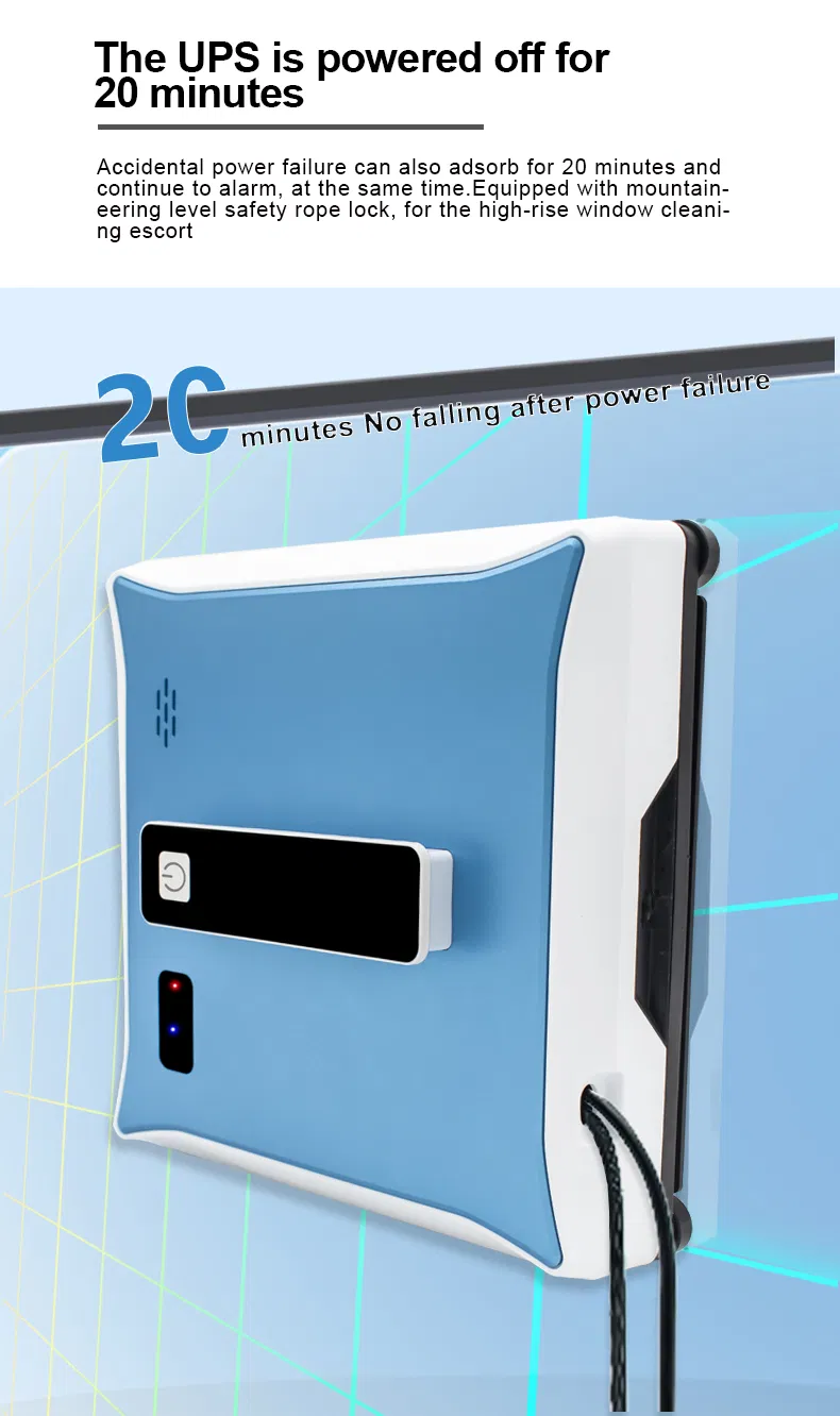 Tuya Smart Control Electric Remote Control Window Glass Cleaner Robot with Dual Water Spray Function for Household Use