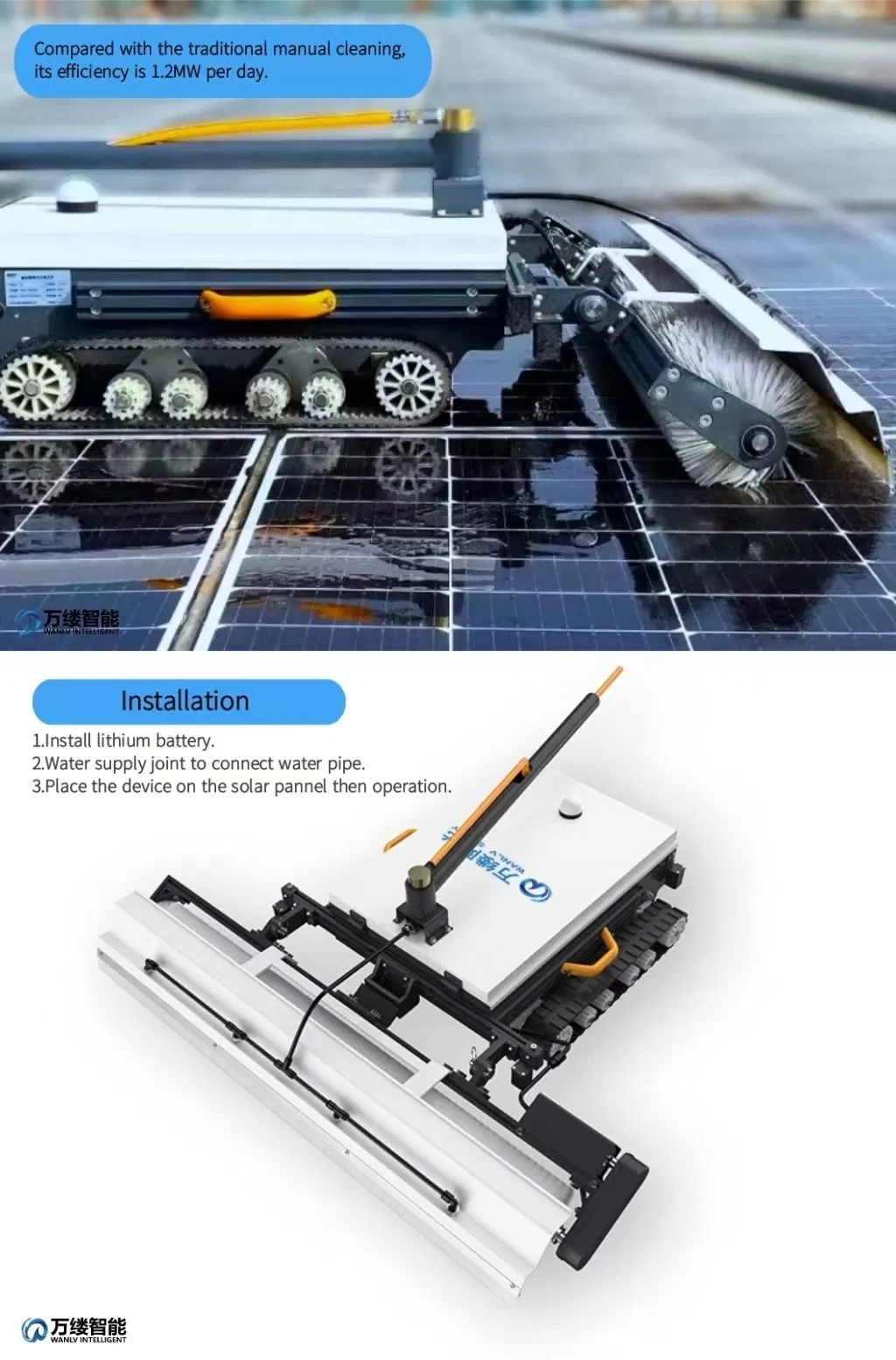 Window Cleaner Robot with One Key Start Function Remote Control Window Cleaner