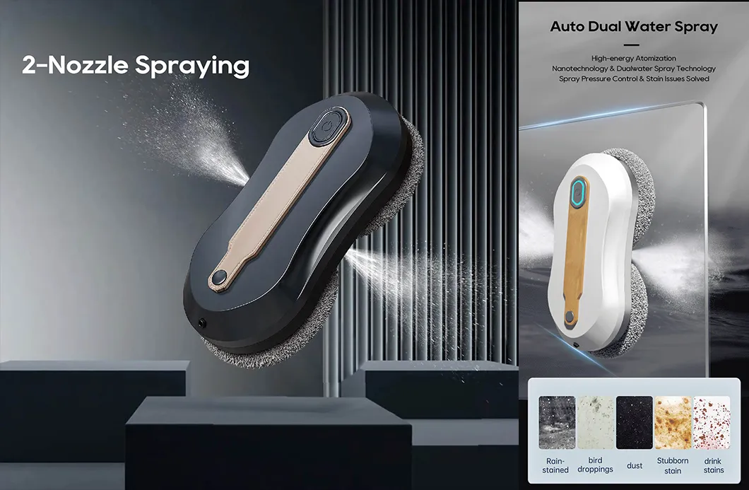 2025 Anti-Falling Safety APP-Controlled Intelligent Navigation Electric Window Cleaner Robot for Household