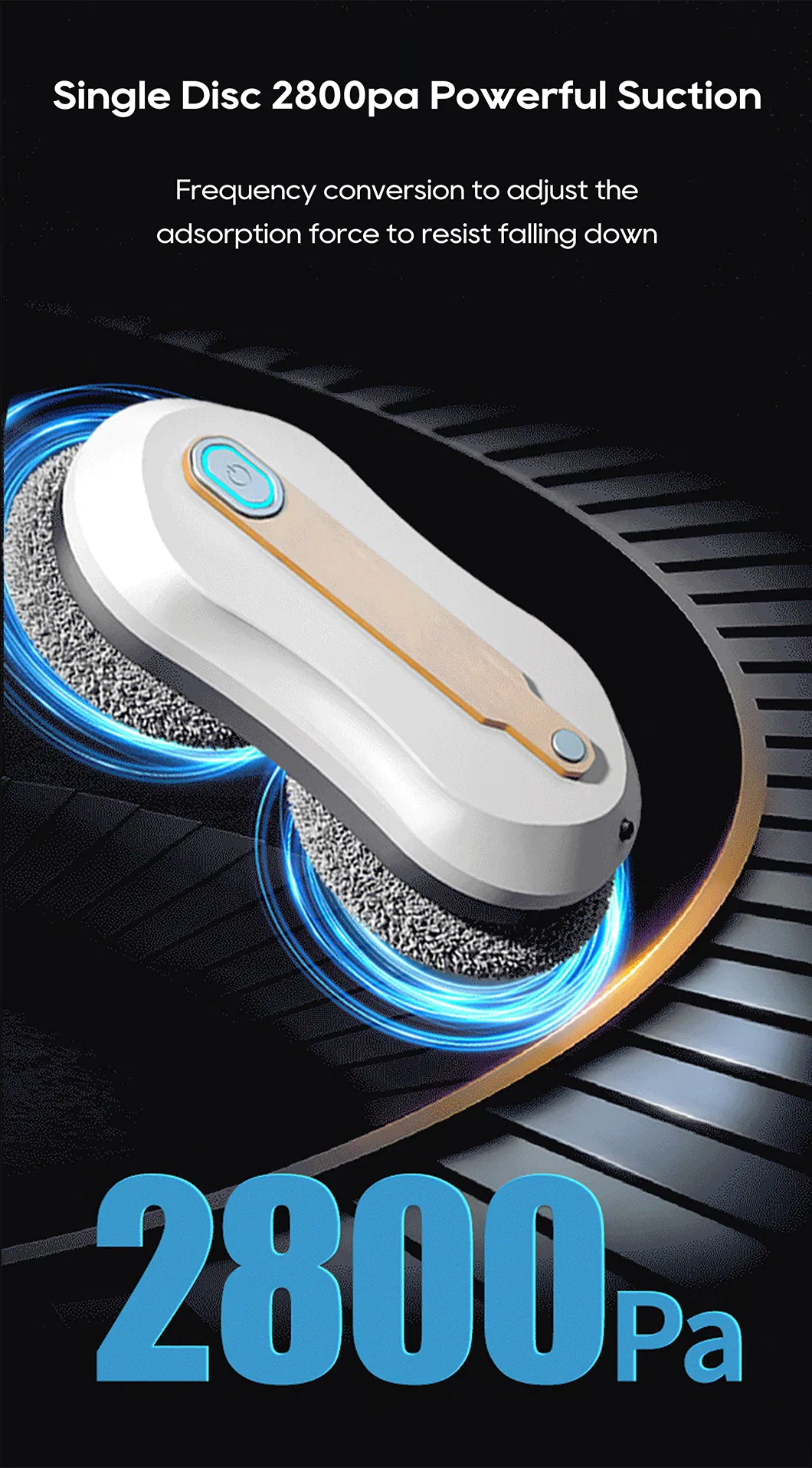 2025 Anti-Falling Safety APP-Controlled Intelligent Navigation Electric Window Cleaner Robot for Household