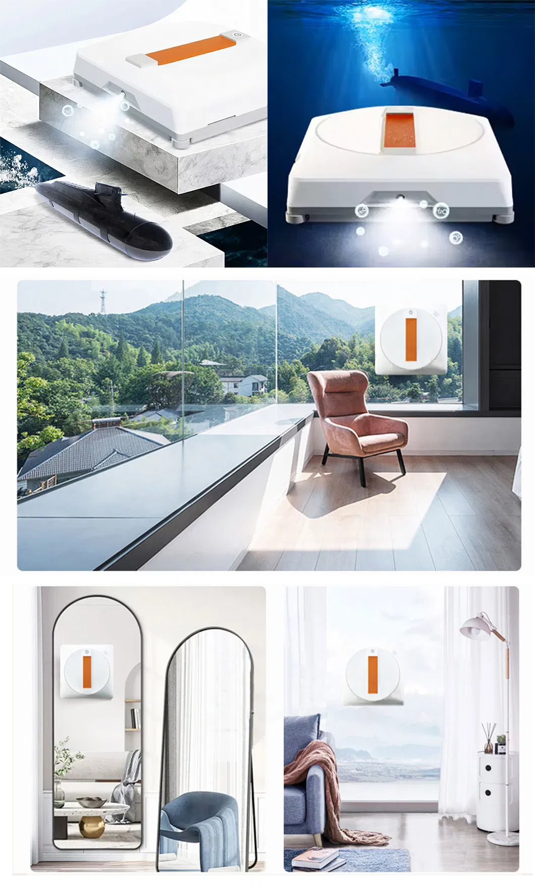 Professional Powerful Dual Spray Window Cleaning Robot Electric Cleaner with APP Control