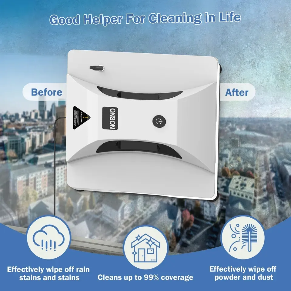 Smart Automatic Washer Spray Window Glass Window Cleaner Robot