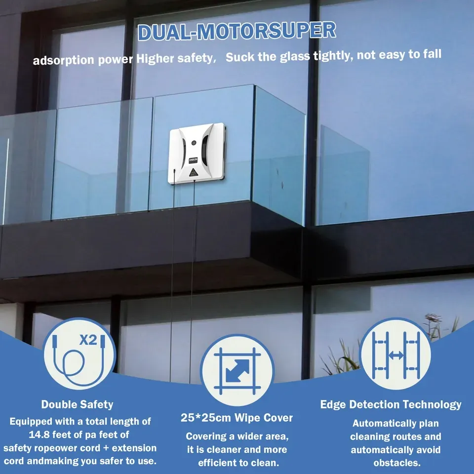 Smart Automatic Washer Spray Window Glass Window Cleaner Robot