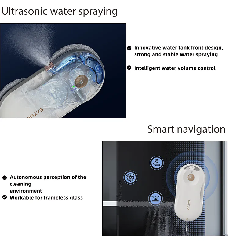 Wholesale Easy-to-Operate Electric Window Cleaners Safety Rope Glass Cleaning Machine Household Robotic Window Washer Robot