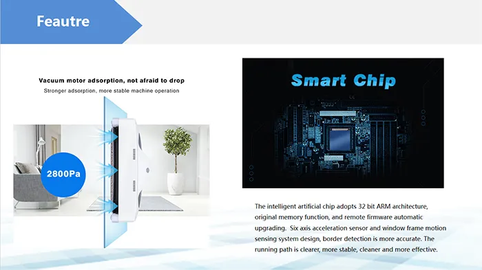 Smart Low Noise Solar Panel Window Cleaning Robot