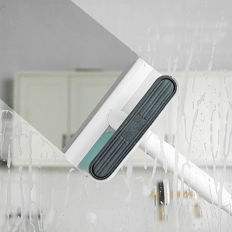 New Design Window Squeegee Dirty Water Collect Silicone Long Handle Patent Spray Window Cleaner Robot