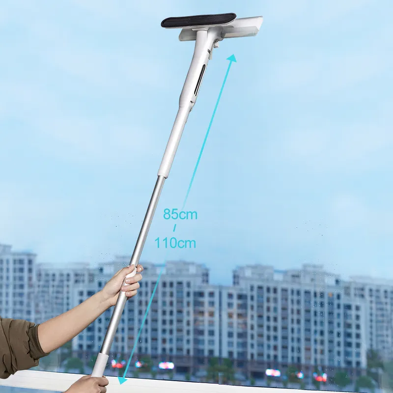 New Design Window Squeegee Dirty Water Collect Silicone Long Handle Patent Spray Window Cleaner Robot