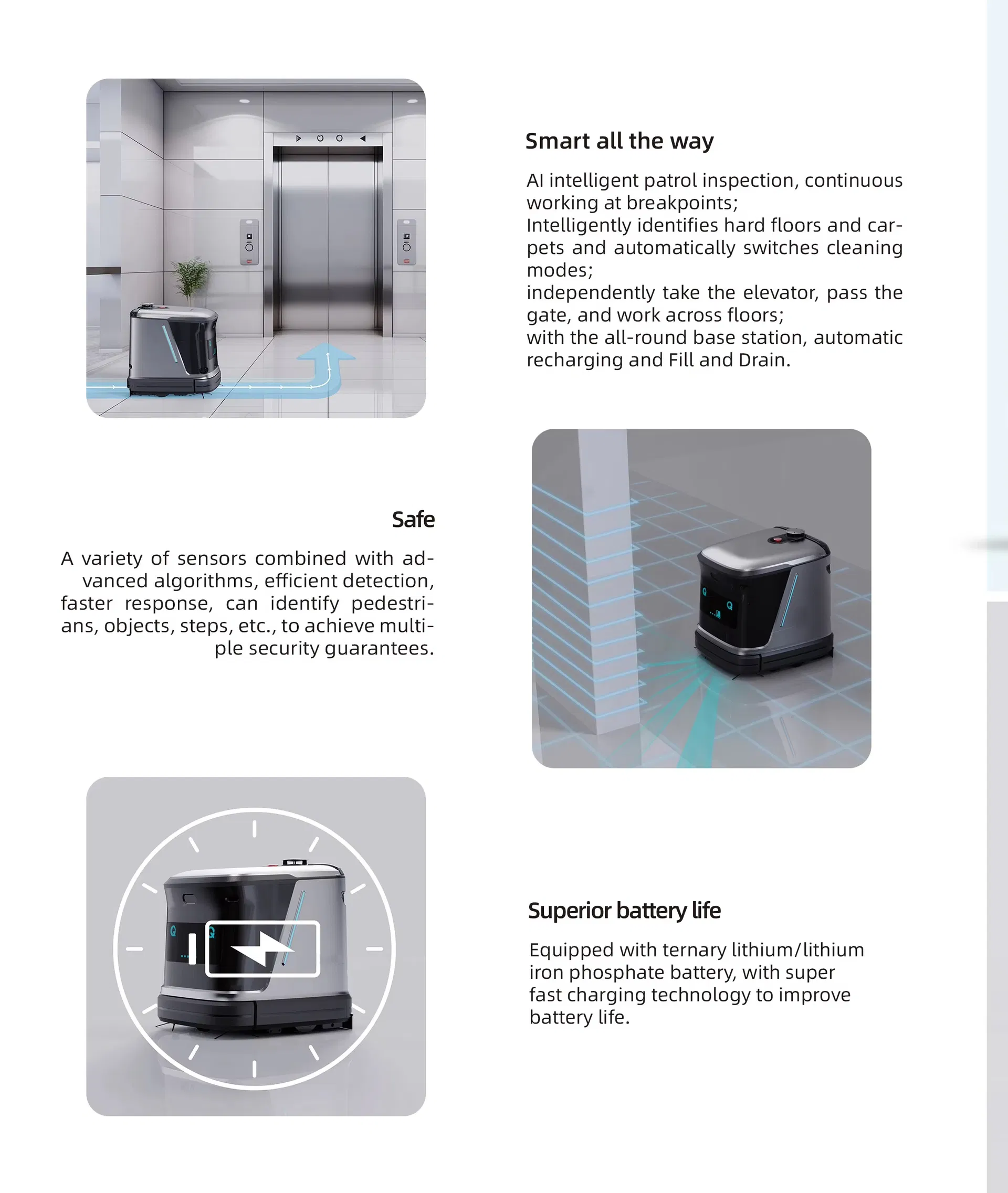 Ai Cleaning Robot for Hotels Restaurants Hospitals Offices