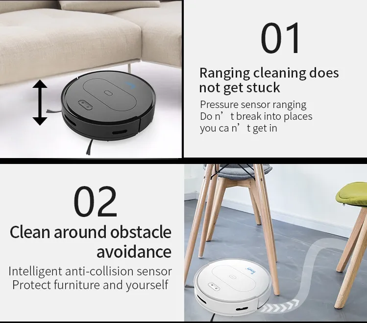 Good Feedback Ob11 Household Automatic Charging Sweeping Robot Wireless Vacuum Cleaner for Home Hotel Kitchen