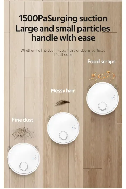 Effective Ultra Thin Robot Vacuum Cleaner Powerful Suction Mopping Automatic Sweeping for Hassle Free Maintenance