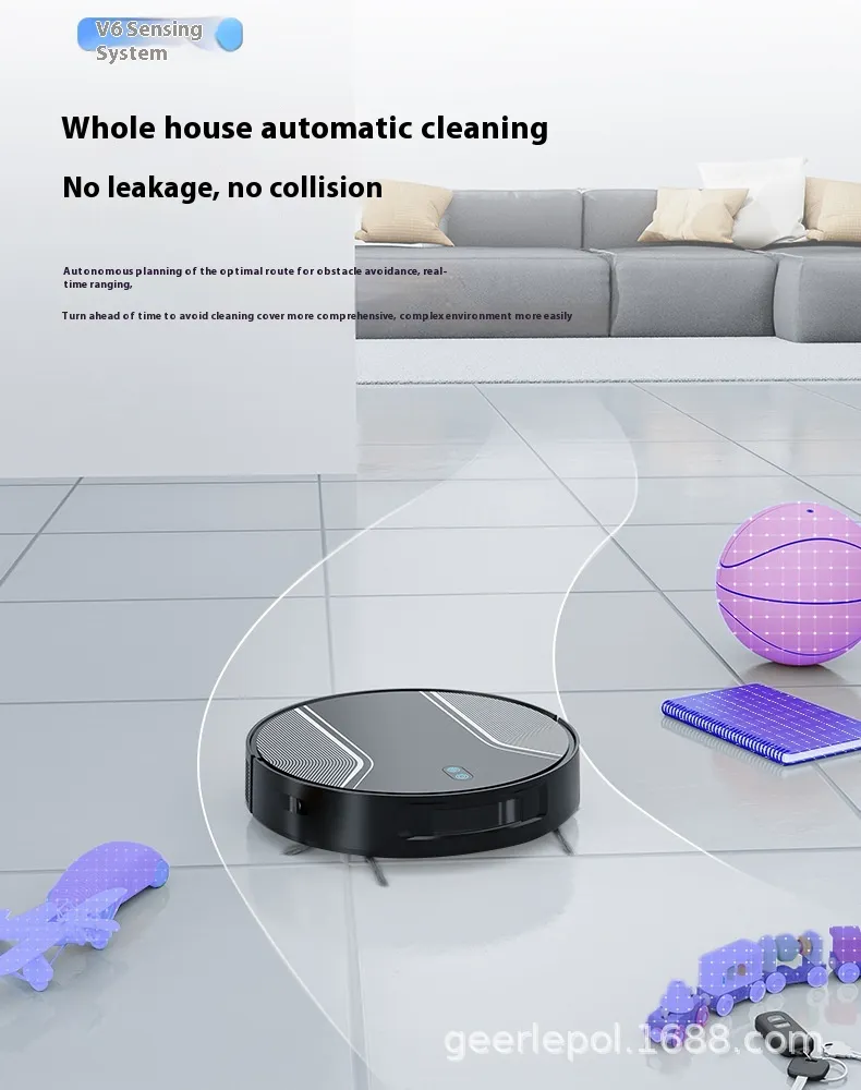 Fully Automatic 3-in-1 Smart Robot Vacuum Cleaner Integrated Electric Control Water Tank Sweeping Vacuuming for Home Hotel Use