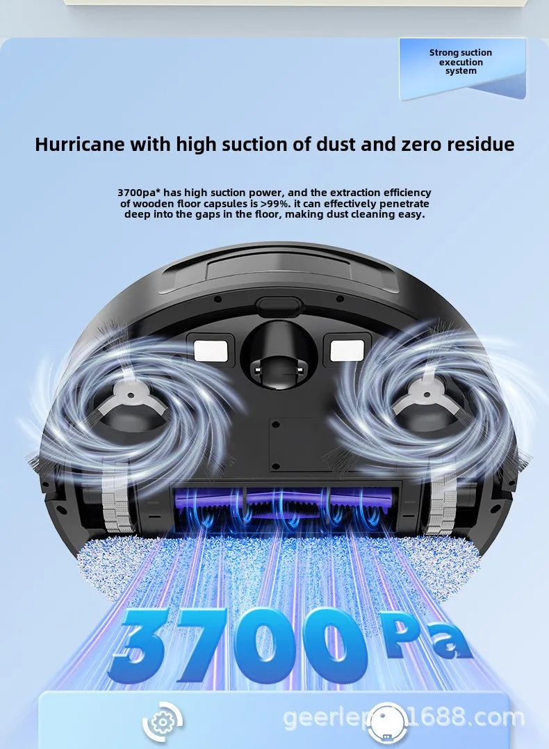 Fully Automatic 3-in-1 Smart Robot Vacuum Cleaner Integrated Electric Control Water Tank Sweeping Vacuuming for Home Hotel Use