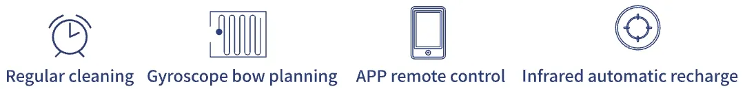 Strong Suction and Three Modes for Efficient Cleaning - V6 Vacuum Cleaner Robot