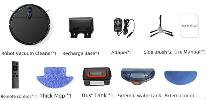 Professional Vacuum Cleaner with Gyroscope Navigation - D3-004 Vacuum Cleaner Robot