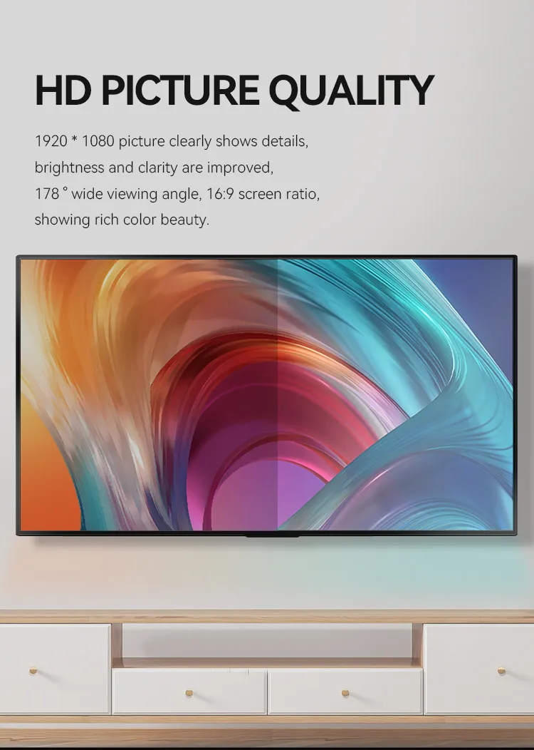 Customized 43/50/55/65 Inch OLED UHD Smart TV Android LCD 4K LED Smart TV Television WiFi Universal Television