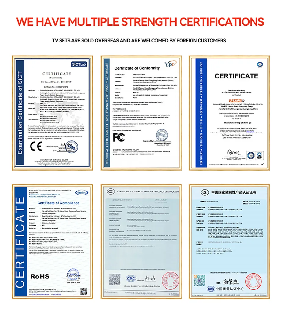 Customized 43/50/55/65 Inch OLED UHD Smart TV Android LCD 4K LED Smart TV Television WiFi Universal Television