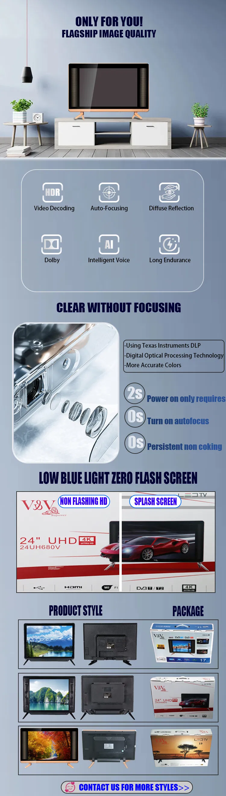 Cheap Color TV LED LCD Super General TV OLED Smart TV LED TV