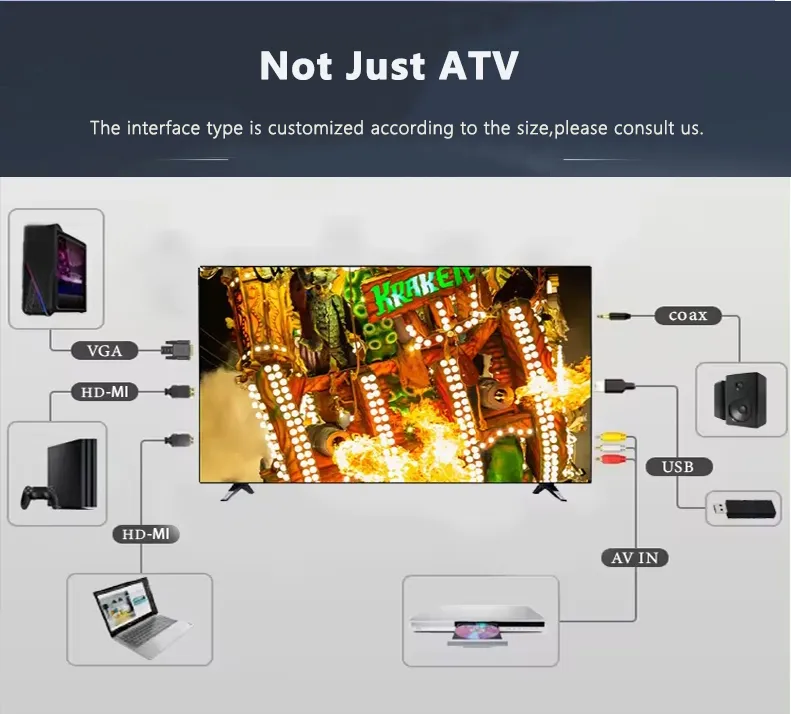 OEM Smart TV Supplier Smart OLED 8K TV Screen Borderless 4K Television 32 40 43 55 65 75 Inch Smart LED TV