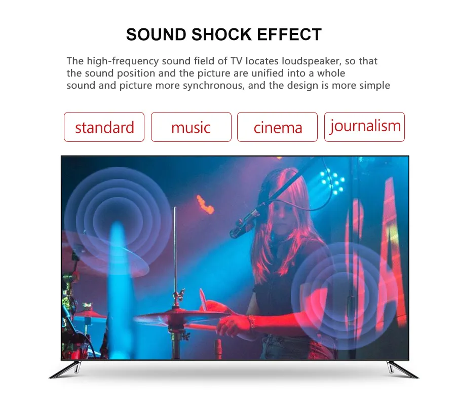 65&quot; 4K Digital Glass TV Stand UHD Smart LCD LED Display OLED Televisores 32 Inch HD TV